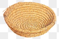 Vintage bread basket png illustration, remixed from the artwork by Frank Eiseman
