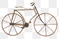 Vintage bicycle png illustration, remixed from the artwork by Marjorie Lee