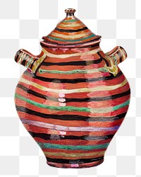 Vintage jar png illustration, remixed from the artwork by The National Gallery of Art collection