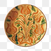 Vintage plate png illustration, remixed from the artwork by Carl Strehlau