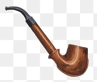 Vintage pipe png illustration, remixed from the artwork by Mabel Ritter