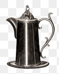 Vintage flagon png illustration, remixed from the artwork by Eugene Barrell
