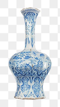 Vintage porcelain vase png illustration, remixed from the artwork by John Fisk