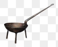 Vintage sauce pan png illustration, remixed from the artwork by Edward L. Loper