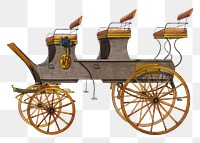 Vintage carriage illustration, remixed from the artwork by Fred Weiss. 