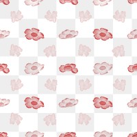 Sweet William png seamless pattern background, remix from artworks by Zhang Ruoai