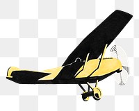 Vintage aircraft png sticker, remixed from artworks by Reijer Stolk