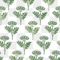 Art nouveau chrysanthemum flower pattern transparent png design resource