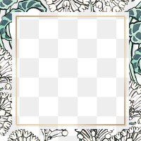 Vintage lilac flower frame transparent png design element