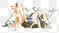 Greek mythology people png drawing Renaissance style set