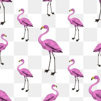 Cute pink flamingo background design