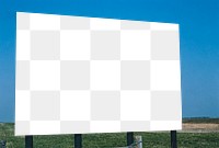 Billboard png mockup, remixed from artworks by John Margolies