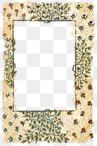 Vintage floral frame illustration