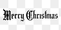 Merry Christmas typography png