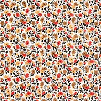 Spring pattern background png transparent, vintage flower illustration psd, remix from the artwork of Charles Goy