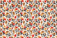 Spring pattern background png transparent, vintage flower illustration psd, remix from the artwork of Charles Goy