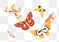  Butterfly png clipart Japanese art, drawing illustration