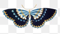  Japanese art butterfly png sticker, drawing illustration