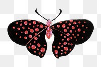  Japanese art butterfly png sticker, drawing illustration