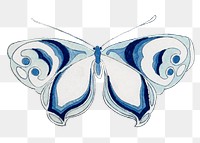 Butterfly png clipart, Japanese decorative material, transparent background