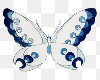  Japanese art butterfly png sticker, drawing illustration