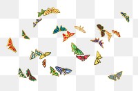  Butterfly png clipart Japanese art, drawing illustration