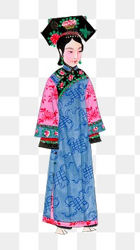 Rich woman png in non official costume sticker