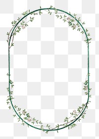 Png floral frame, remixed from the artworks by Bernard Boutet de Monvel