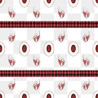 Png pattern background featuring vintage cupid illustration, remixed from public domain artworks