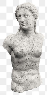 Classic female nude png sculpture
