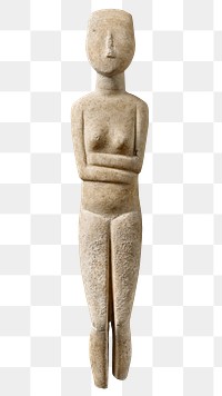 Ancient woman nude png marble statue