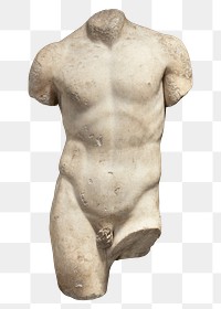 Classic man nude png sculpture