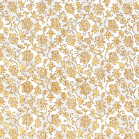 Vintage gold floral pattern transparent background, featuring public domain artworks