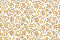 Vintage gold floral pattern transparent background, featuring public domain artworks