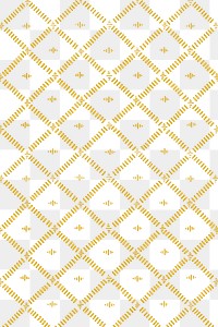 Vintage yellow geometric pattern transparent background, featuring public domain artworks