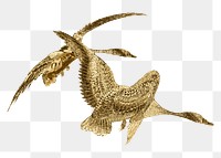 Golden flying geese design element