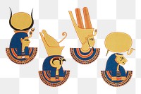 Ancient Egyptian gods and goddesses png sticker