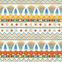 Egyptian ornamental seamless pattern background png