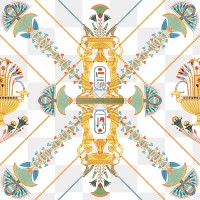 Egyptian pattern png ornamental seamless background