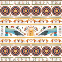 Egyptian ornamental png pattern background 