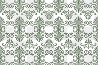 Decorative ancient green Greek key pattern png background