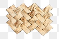 Japanese  bamboo weave ornamental element psd/png/vector (set), remix of artwork by Watanabe Seitei