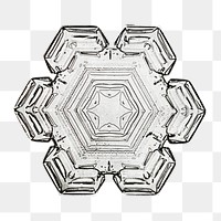 New year snowflake png Christmas ornament macro photography, remix of photography by Wilson Bentley