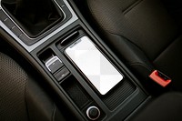 Mobile phone inside a car design element