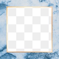 Blue frame png marble texture