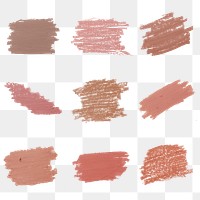 Nude pastel pink and nude shade brush strokes