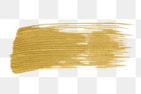 Festive metallic gold paint brush stroke 