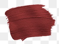 Shimmery metallic maroon red paint brush stroke 