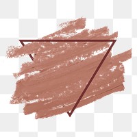 Pale pastel pink nude paint brush stroke texture with frame