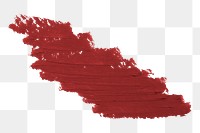 Matte rosewood red paint brush stroke